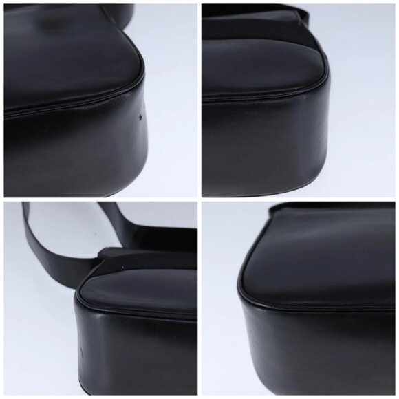 Salvatore Ferragamo Vala Shoulder Bag Leather Black Gold Auth 109105 - Picture 14 of 16